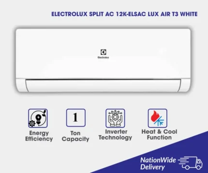 Electrolux 12K-ELSAC-Lux Air White T3 Inverter 1 Ton Air Conditioner